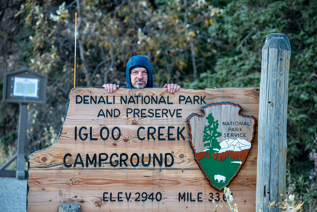 Chis camping in Denali National Park at Igloo Creek Campground