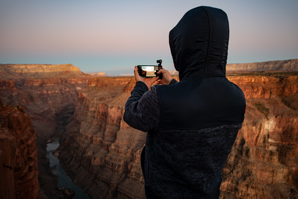 dji osmo pocket toroweap sunset