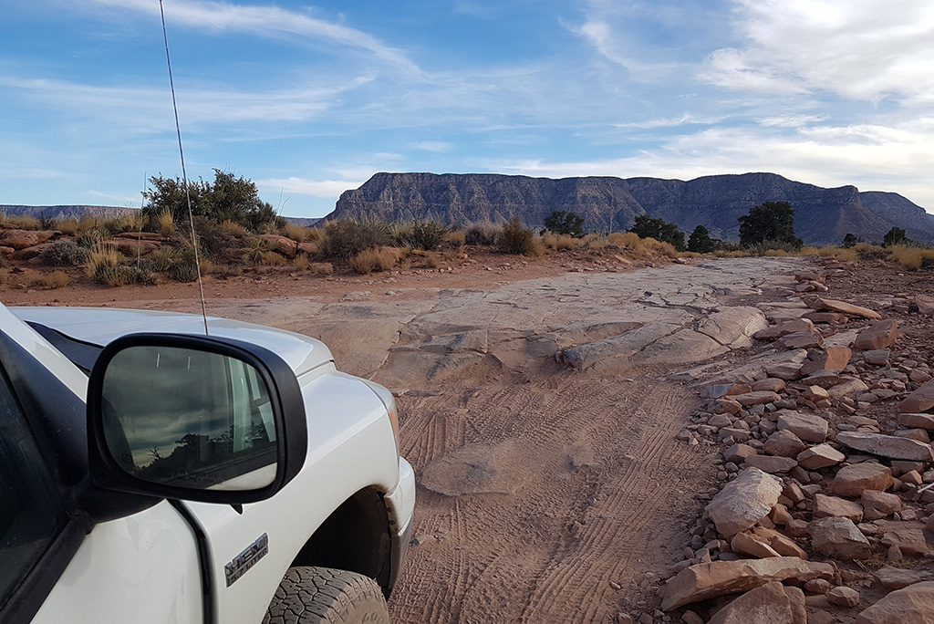 rough Road to Toroweap full of rocks and holes.