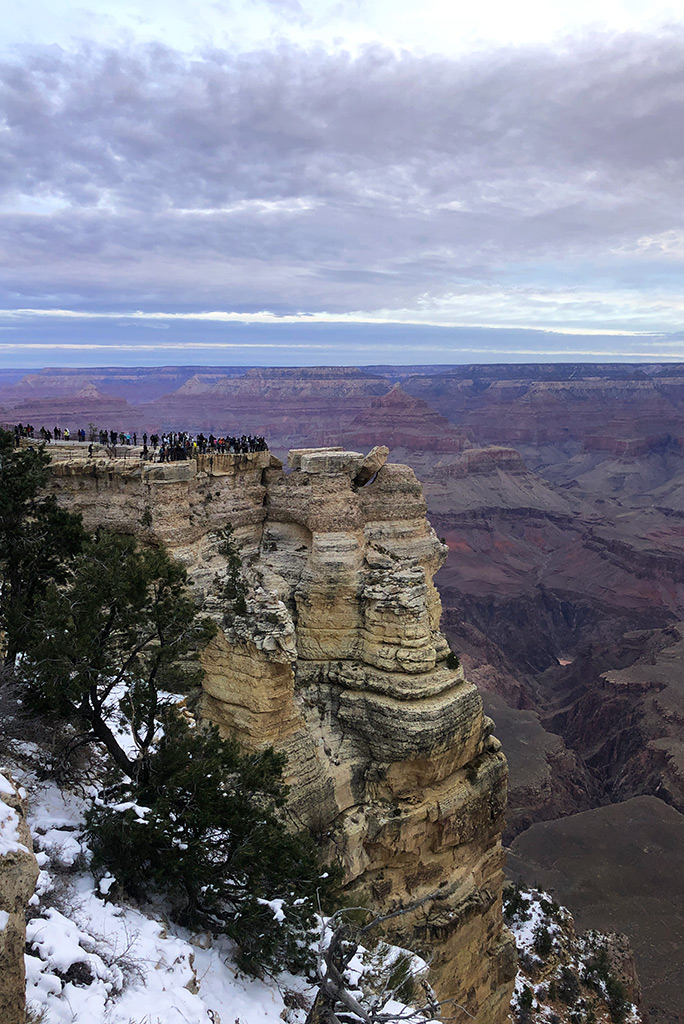 people on the Mather Point.