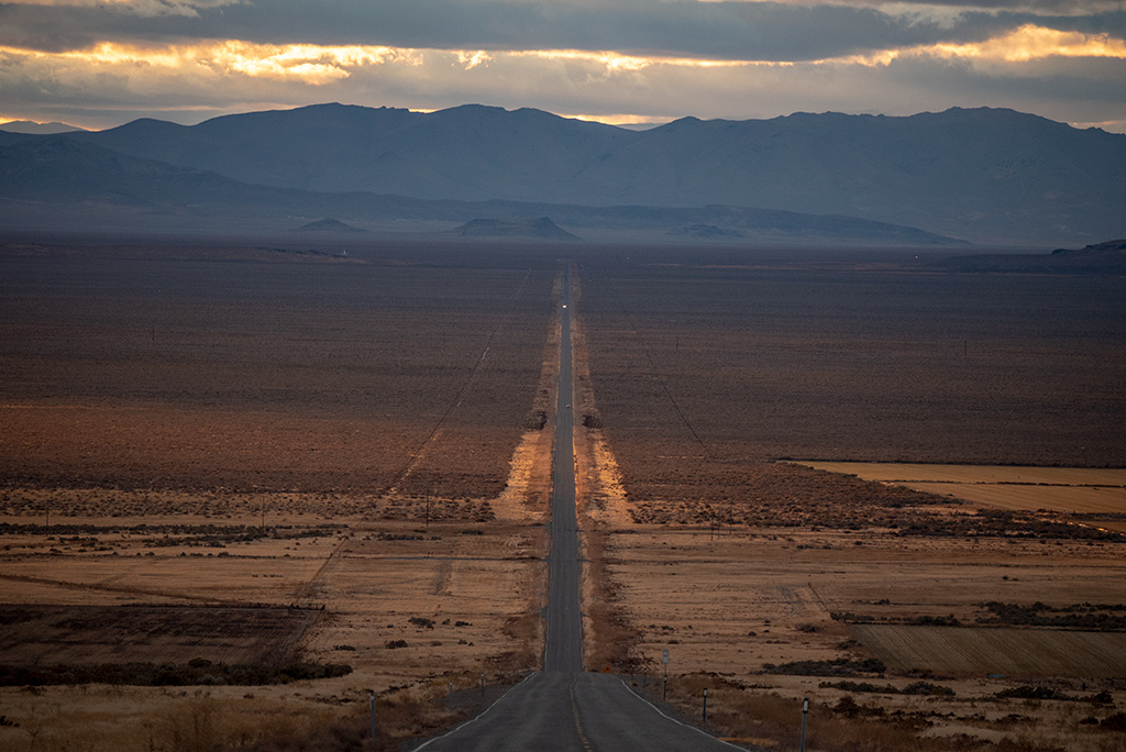 the lonely road in nevada