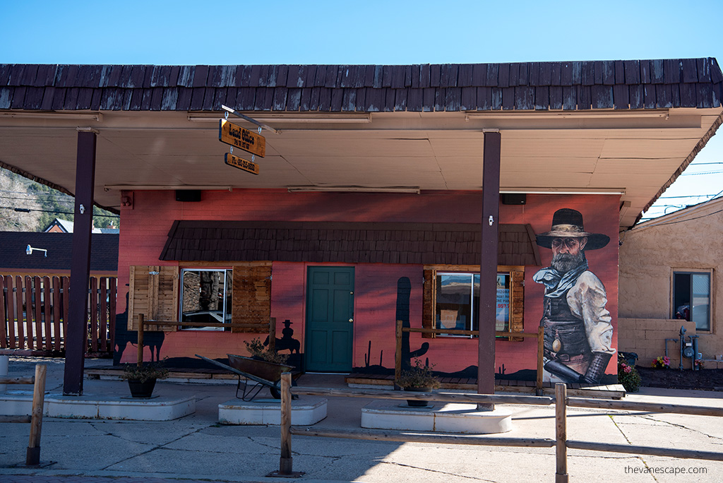 one of the old buildings in Williams Arizona on the old route 66.