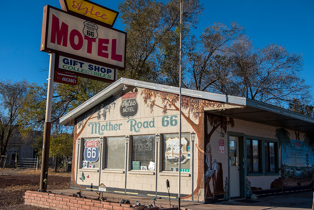 Mother Road Motel on Route 66 in Seligman.