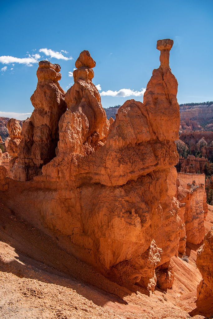 hoodoos in Bryce Canyon National Park.