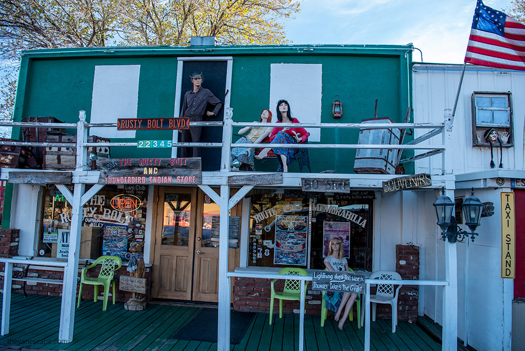 souvenir shops in Williams - one of the Best Route 66 Towns Arizona