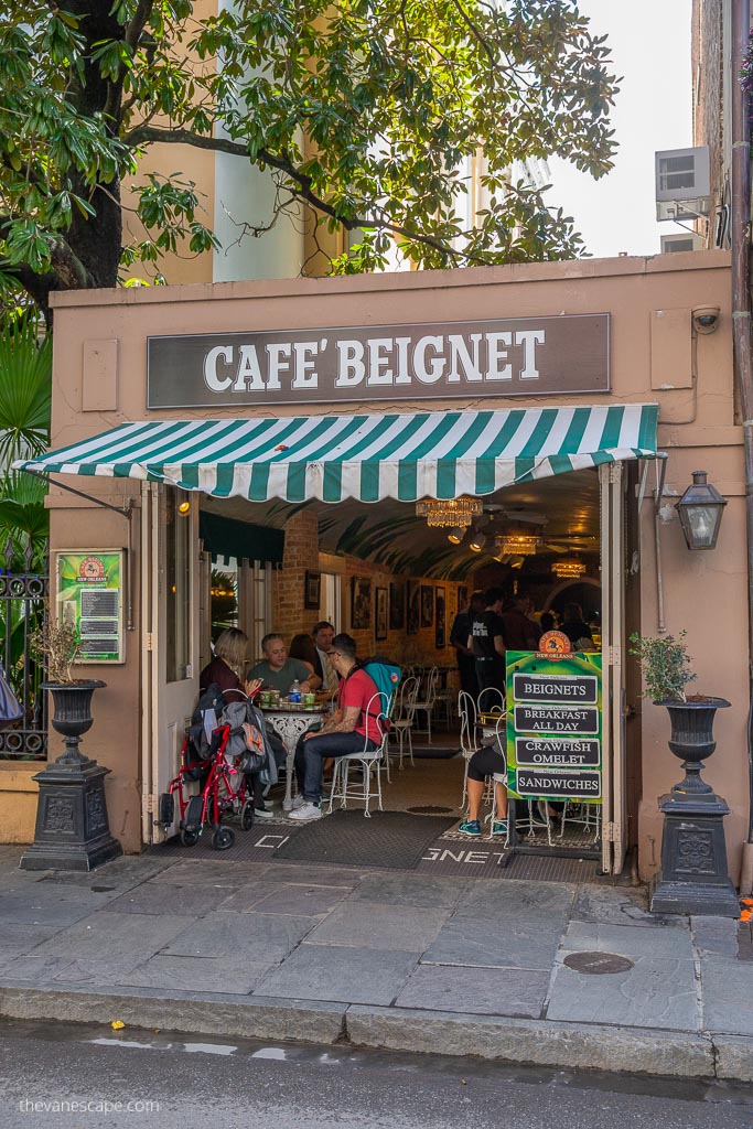 Cafe Beignet in New Orleans.