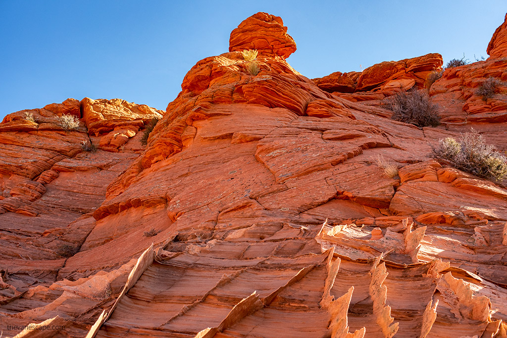 orange rock formations of Coyote Buttes