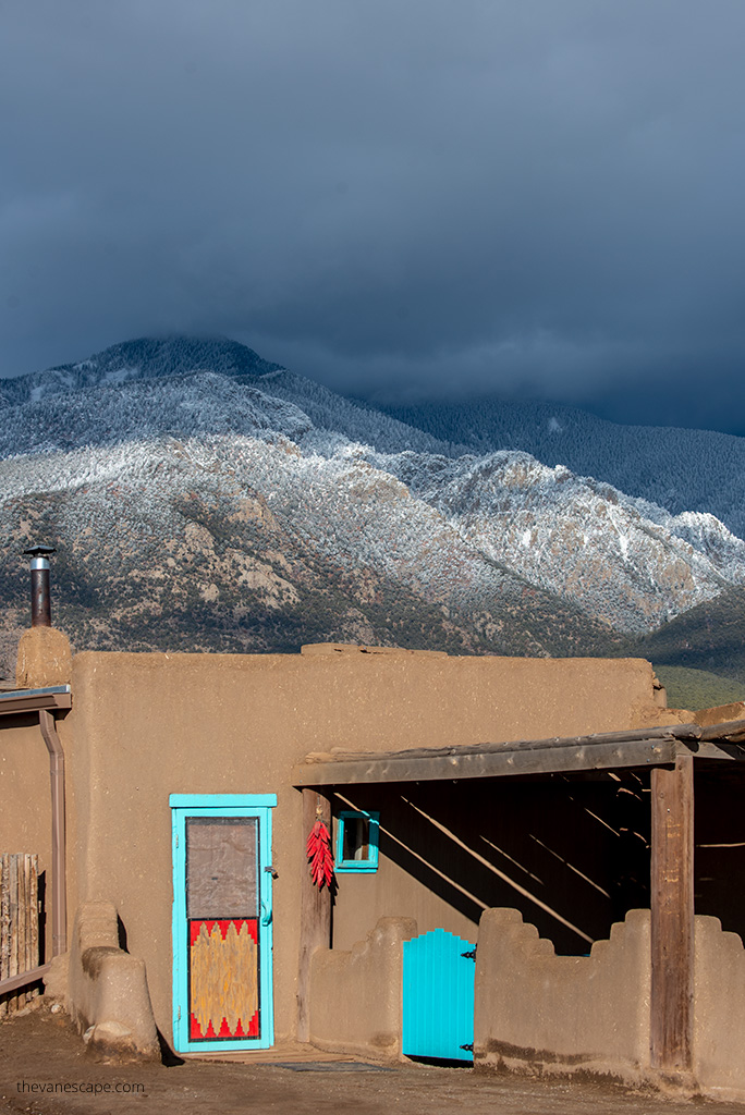 mountain view from the Taos Pueblo.