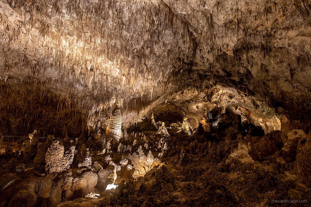 Big Room in Carlsbad Caverns National Park.