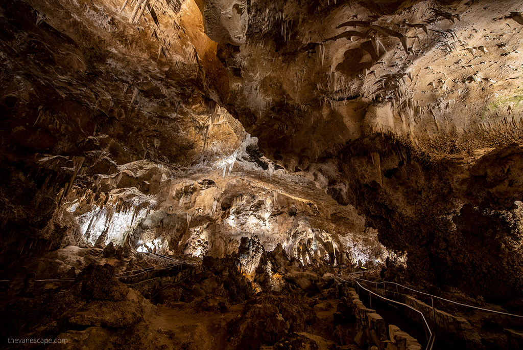 stalactites and stalagmites.