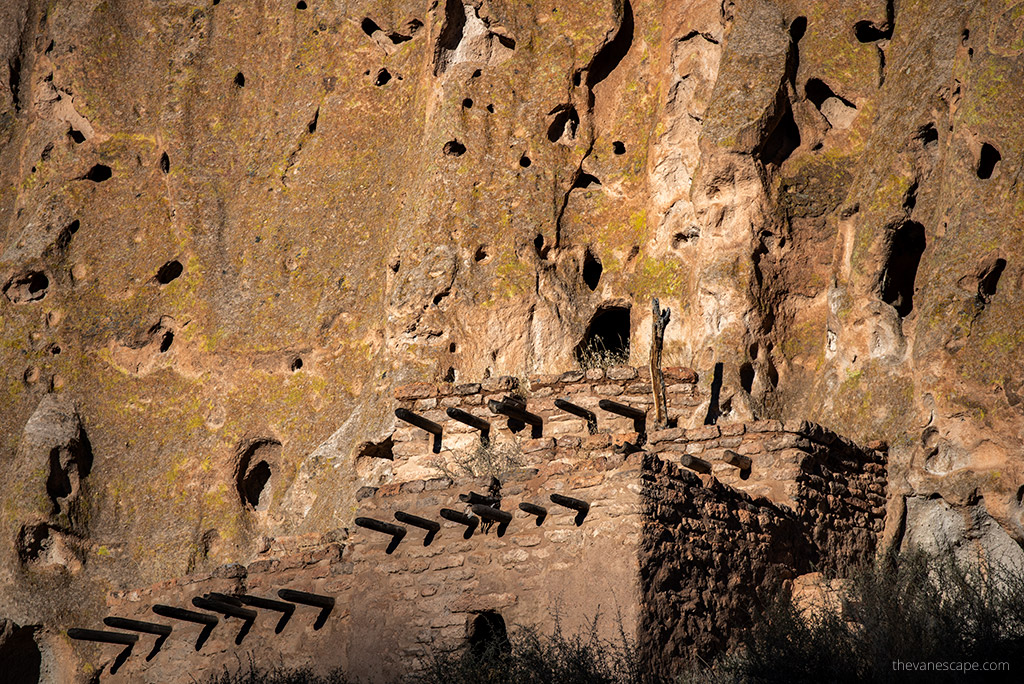 hiking in Bandelier National Monument