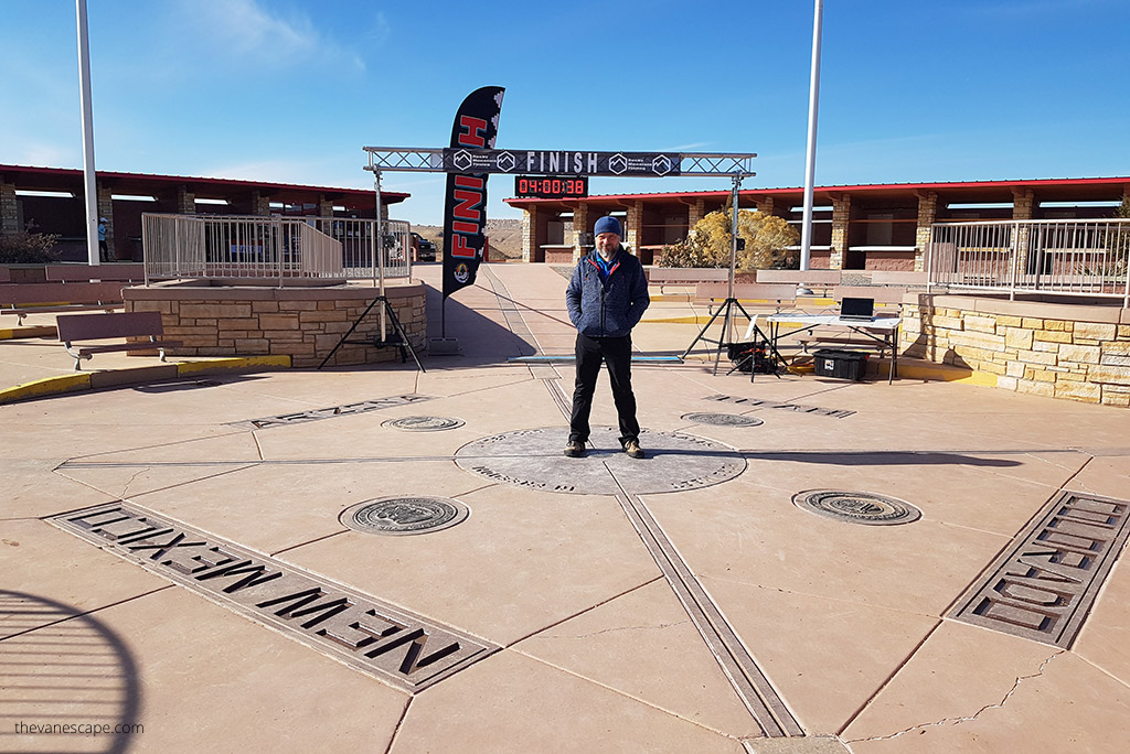 Chris at the Four Corners Monument 