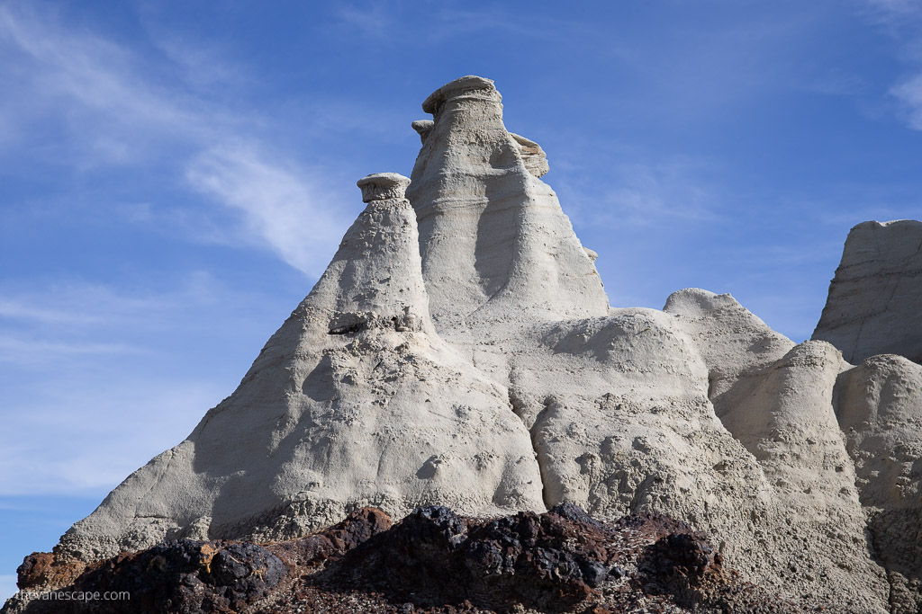 Bisti Badlands delicate ock formations