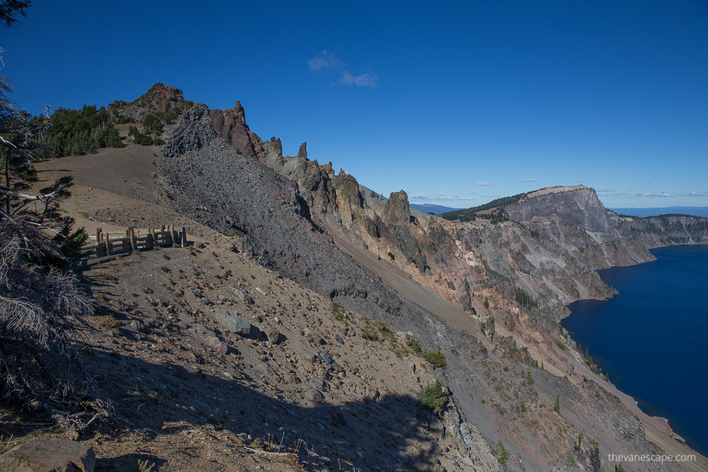 Rim Trail on Crater Lake.