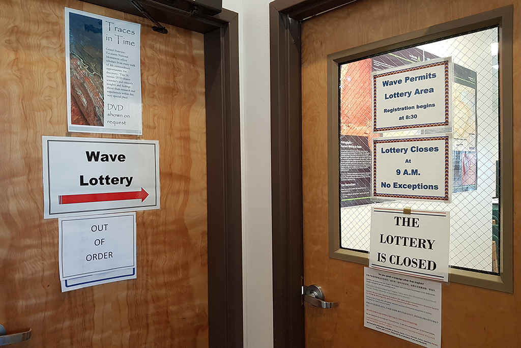 the Wave lottery in Kanab