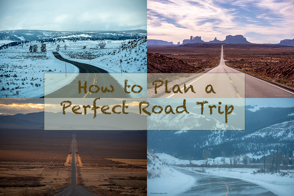 how to plan a road trip: photo collage