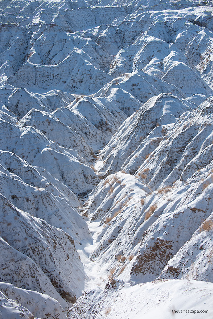 Badlands National Park in Winter