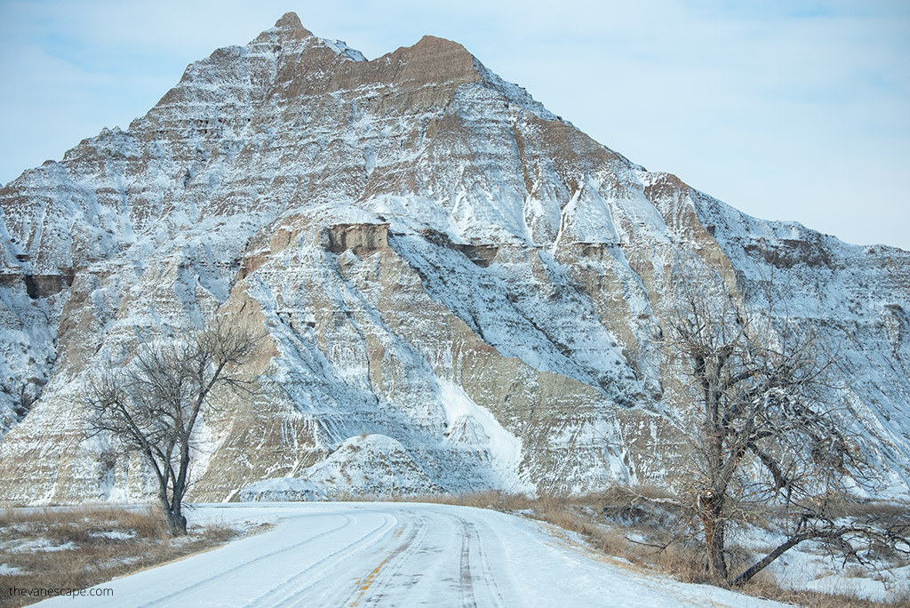 Badlands National Park in Winter