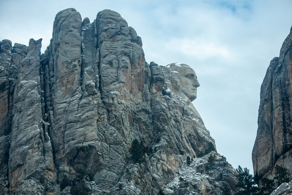 visiting Mount Rushmore 