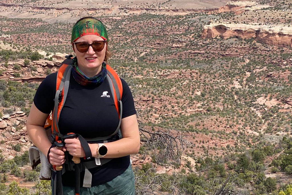 Agnes Stabinska on the Rattlesnake Arches Trail