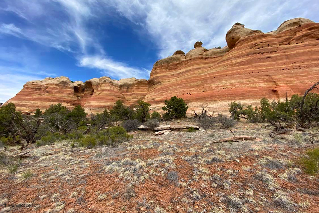 the rock view from the trail