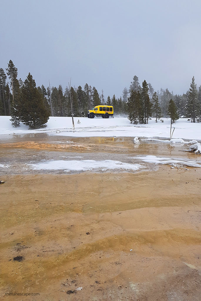 snowcoach in winter.