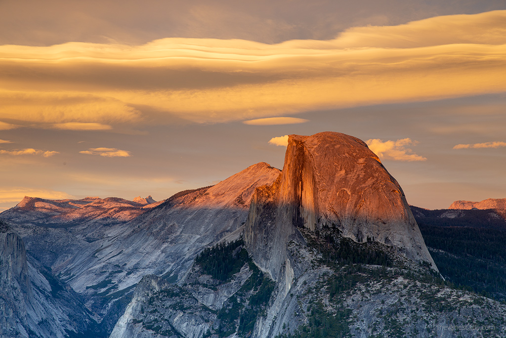 sunset in Yosemite