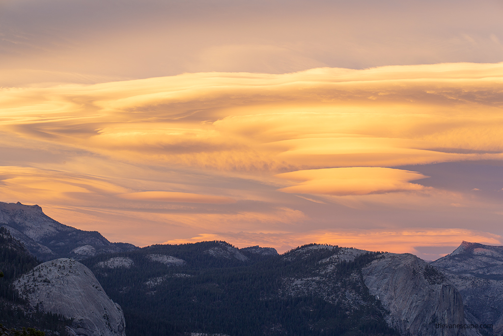 sunset in yosemite
