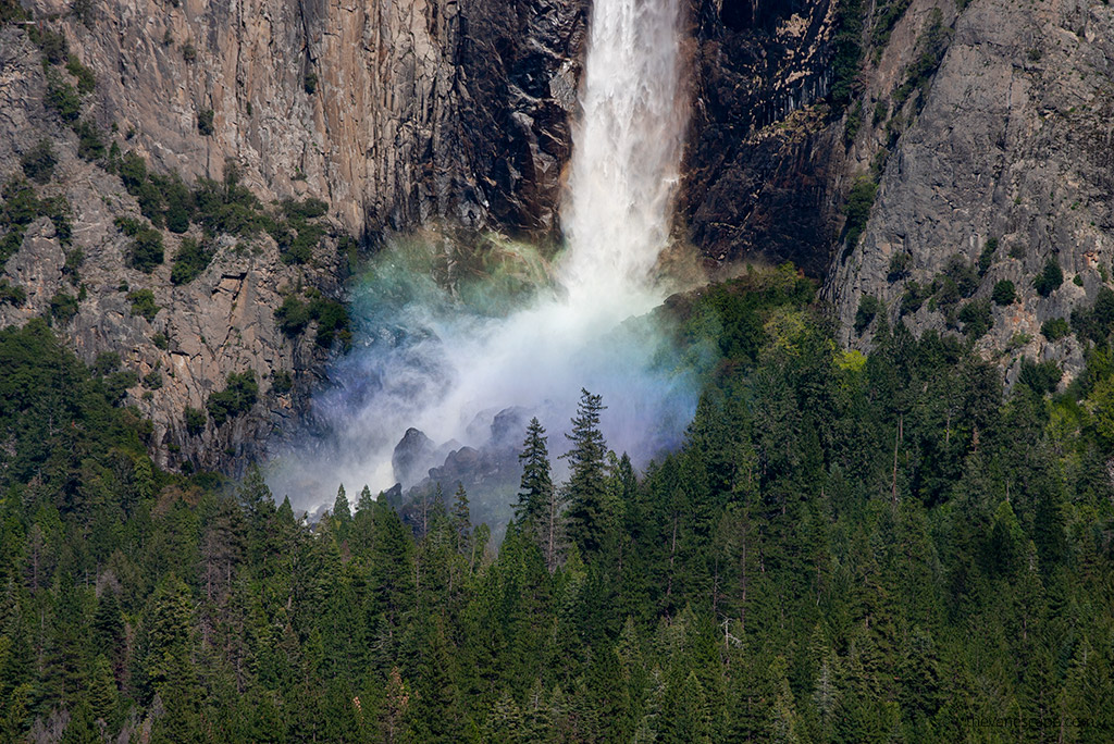 cascade of waterfalls in yosemite