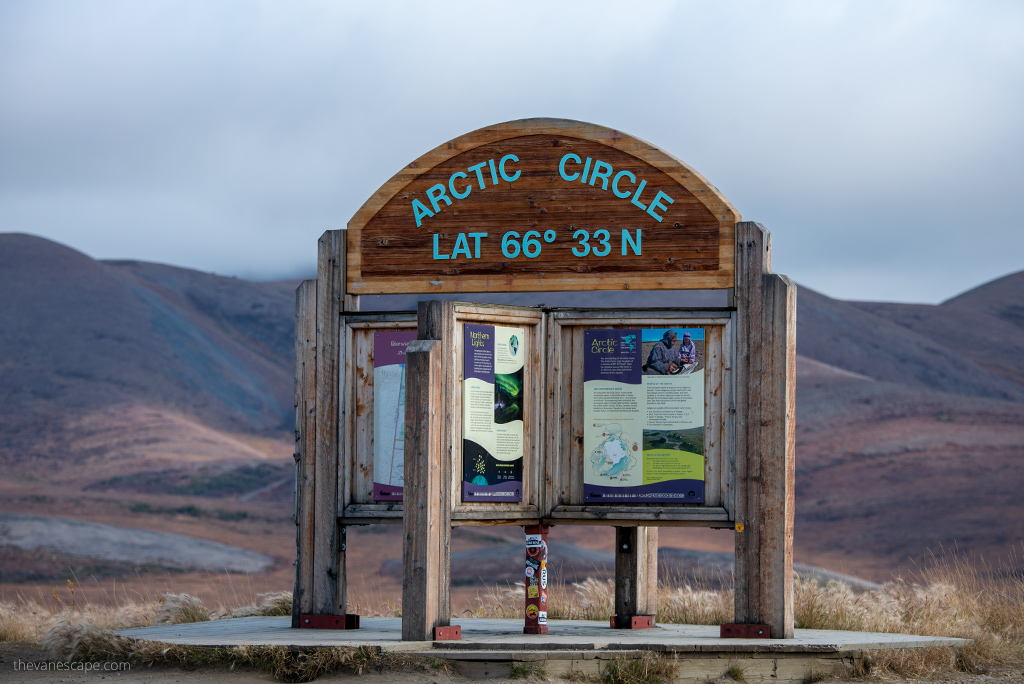 Arctic Circle Crossing on Dempster Highway