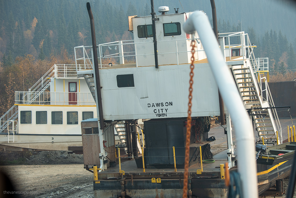 Dawson City on Top of the World Highway
