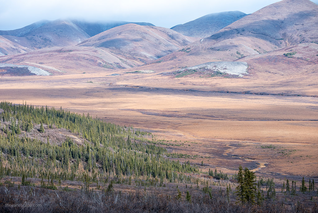 mountains on Dempster Highway