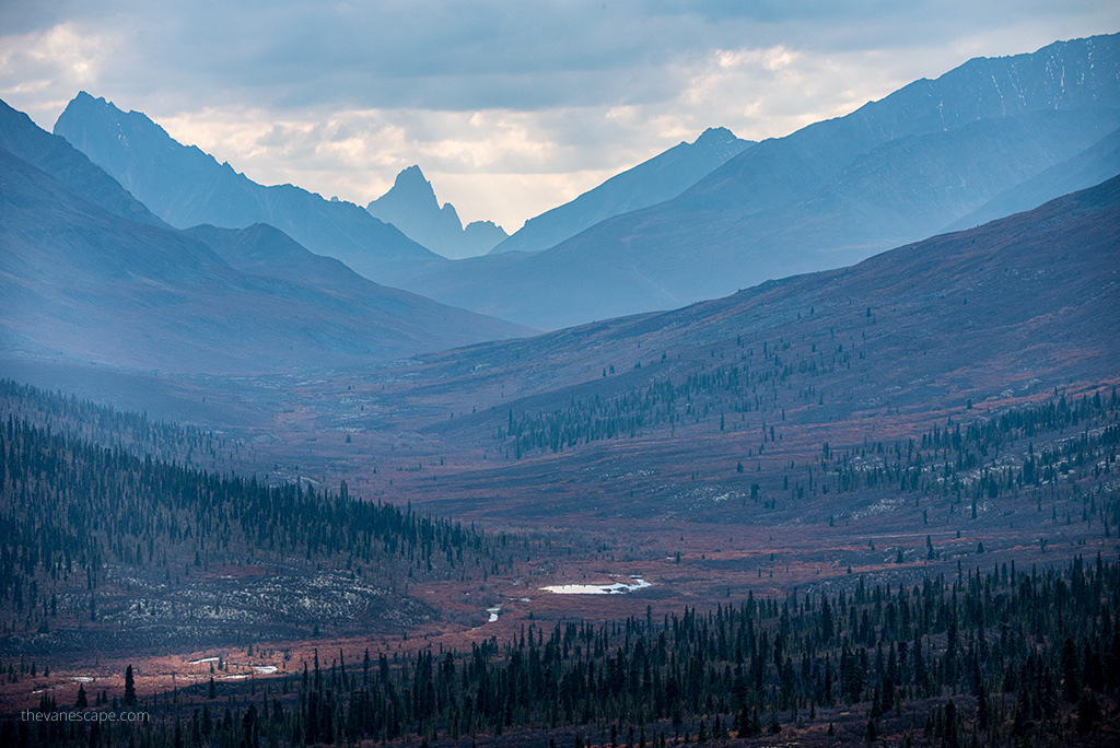 mountains along  Dempster Highway