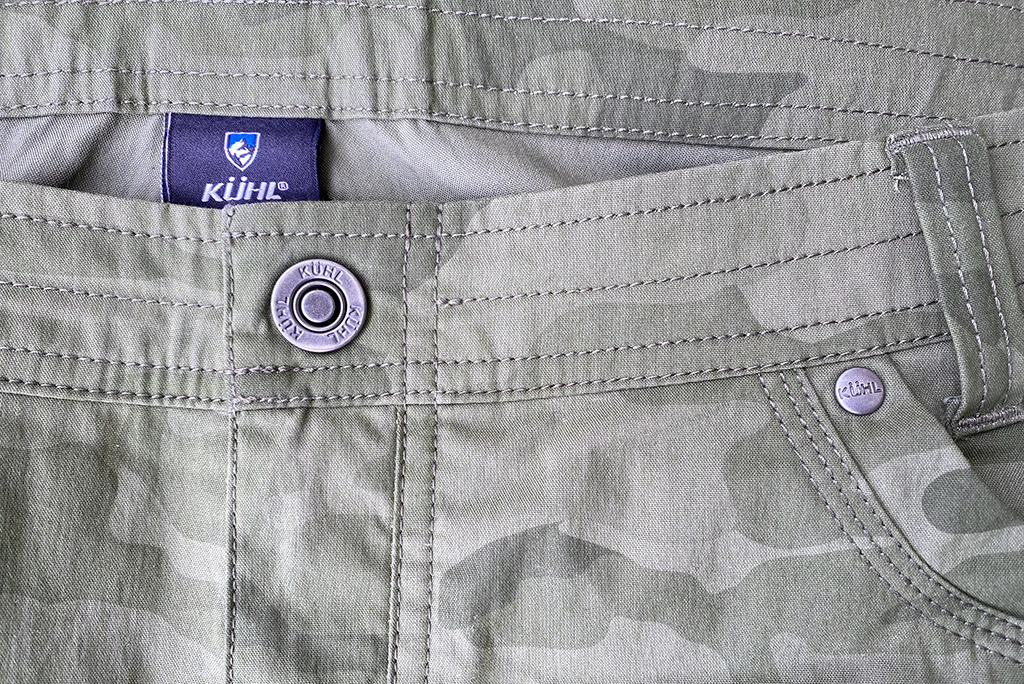 Kuhl shorts details.