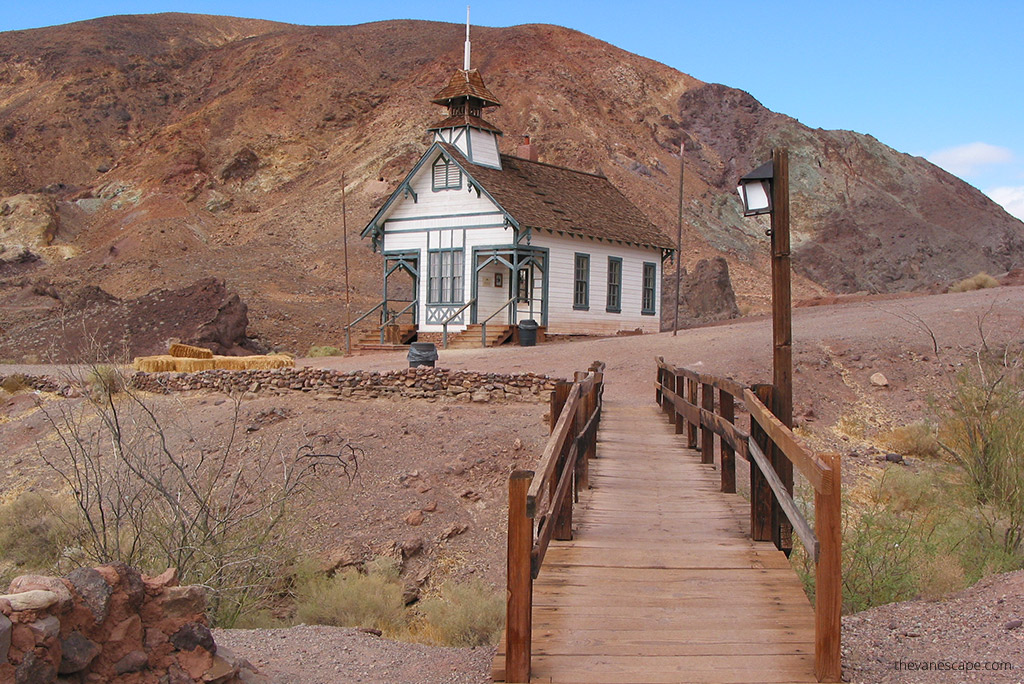 old church in Calico Ghost Town