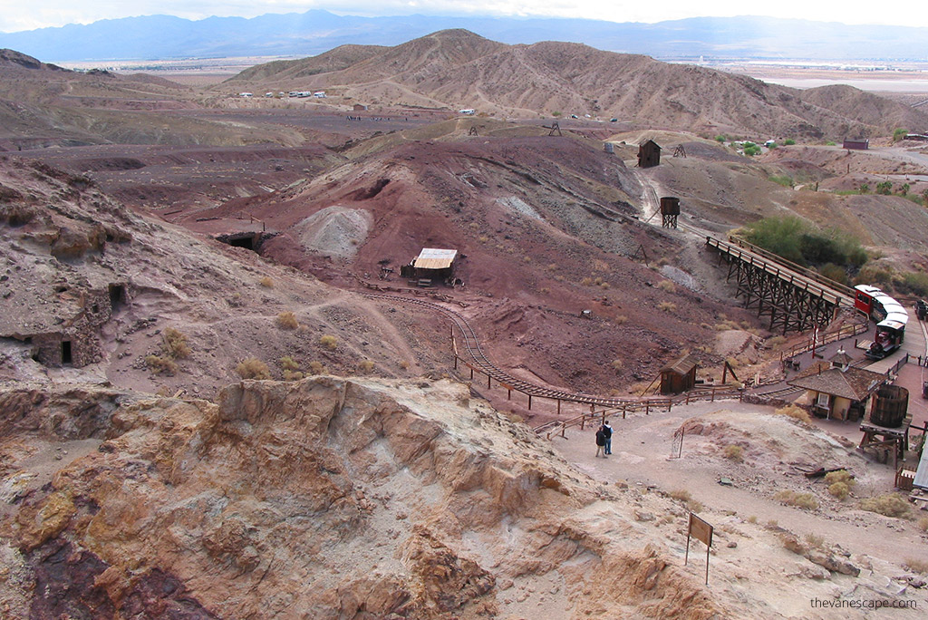 old trin in Calico Ghost Town