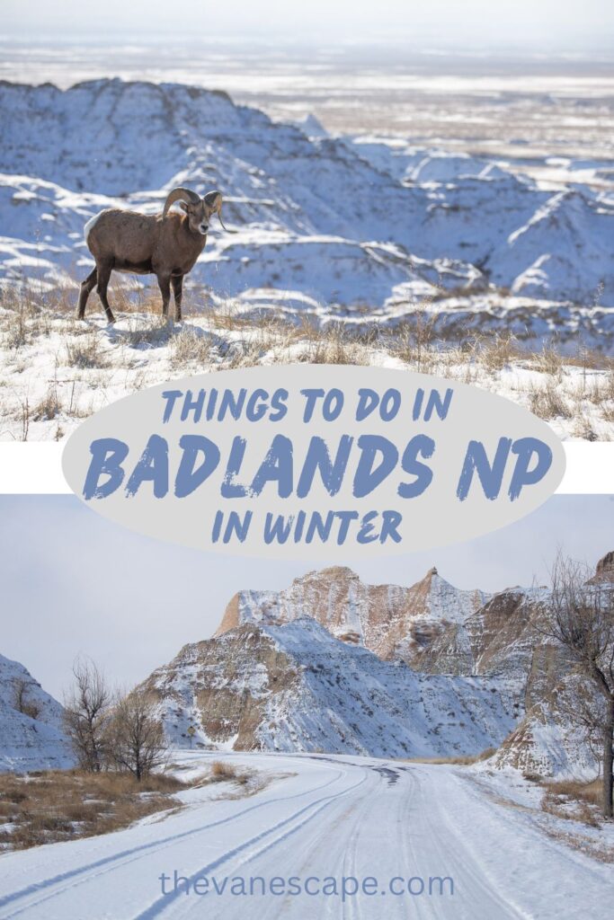Badlands National Park in Winter