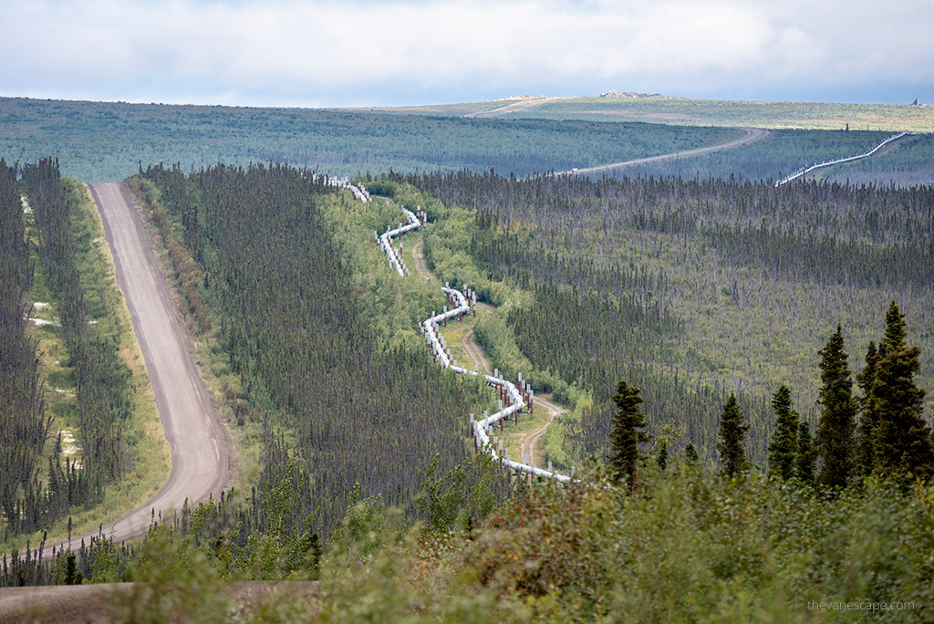 Trans-Alaska Pipeline system on Dalton Highway.