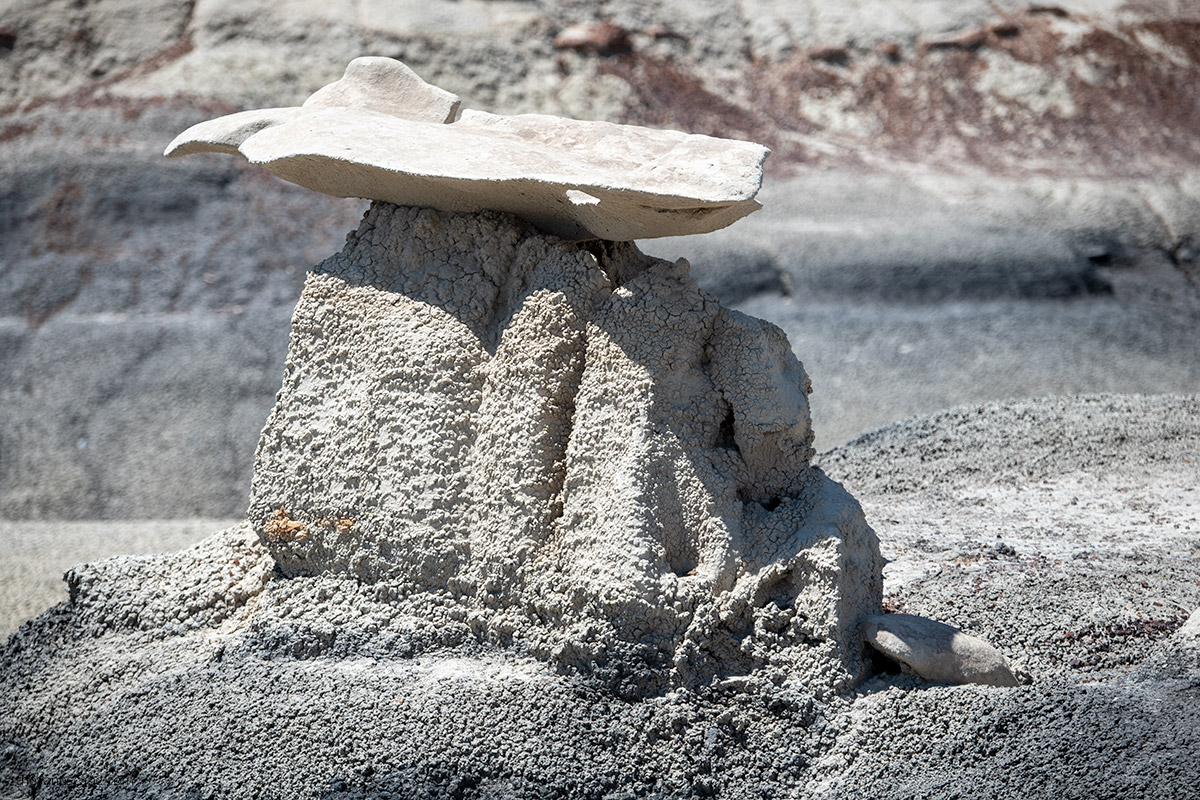 delicate rock formation of Bisti Badlands