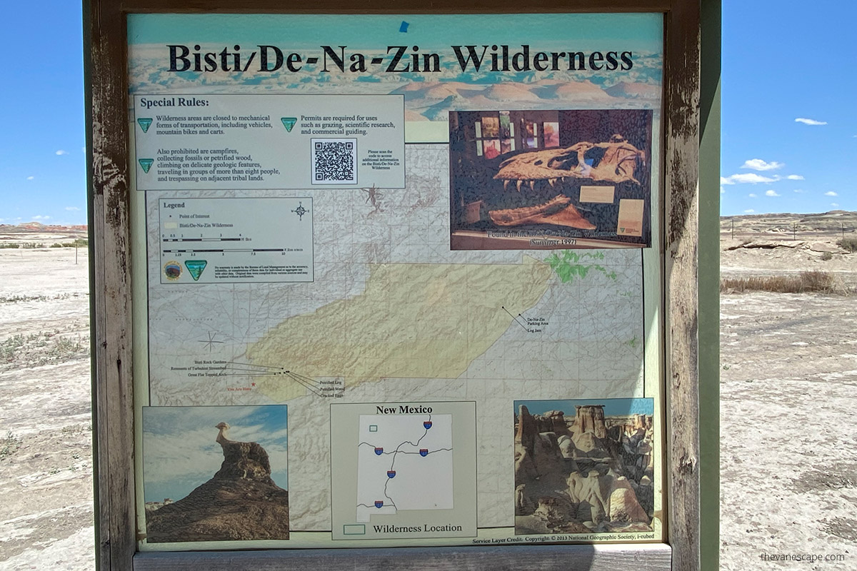 entrance to the Bisti Badlands