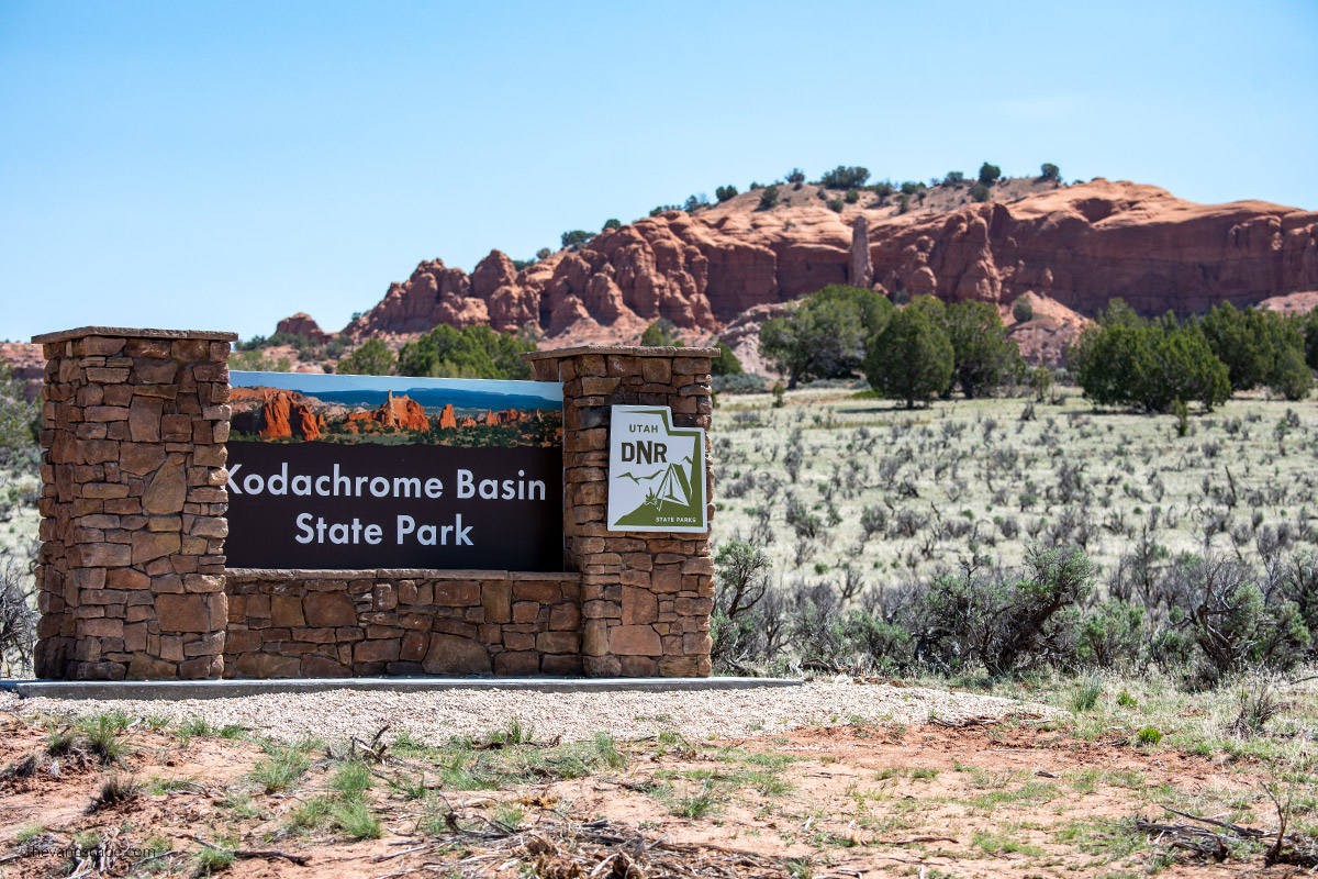 entrance to the park.