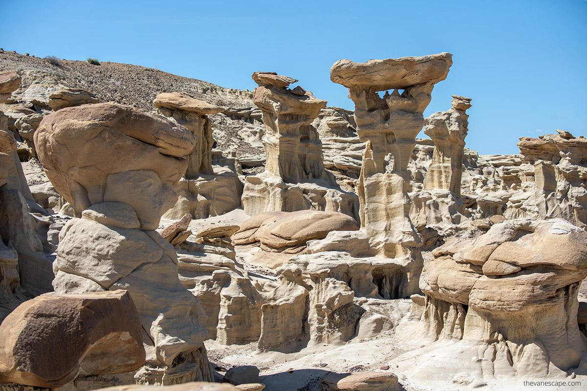 rock formations in Valley of Dreams