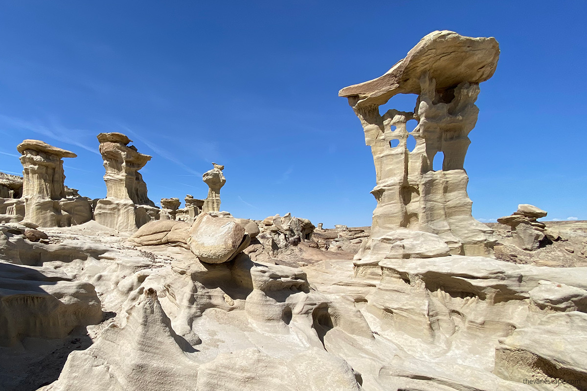 Alien throne rock formation.