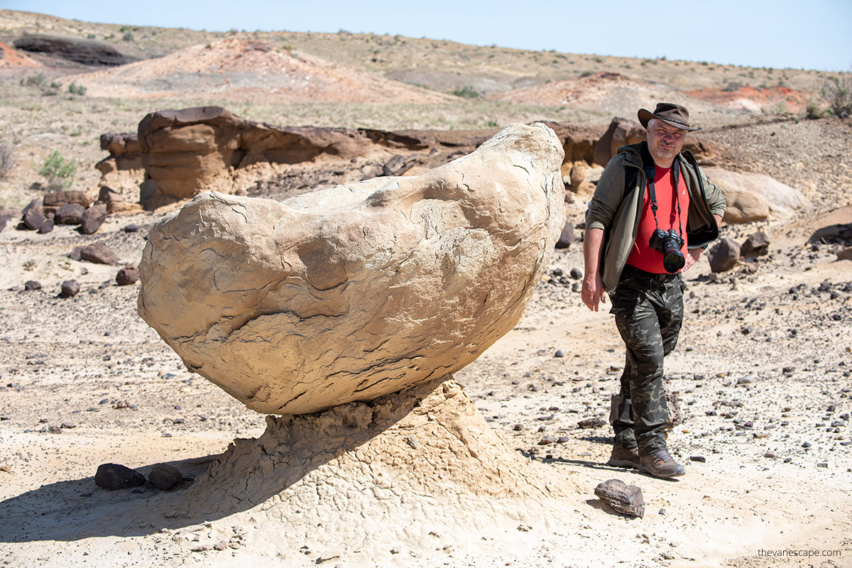 Chris with hoodoos