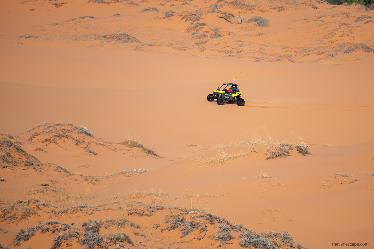 ATV riding in Coral Pink Sand Dunes