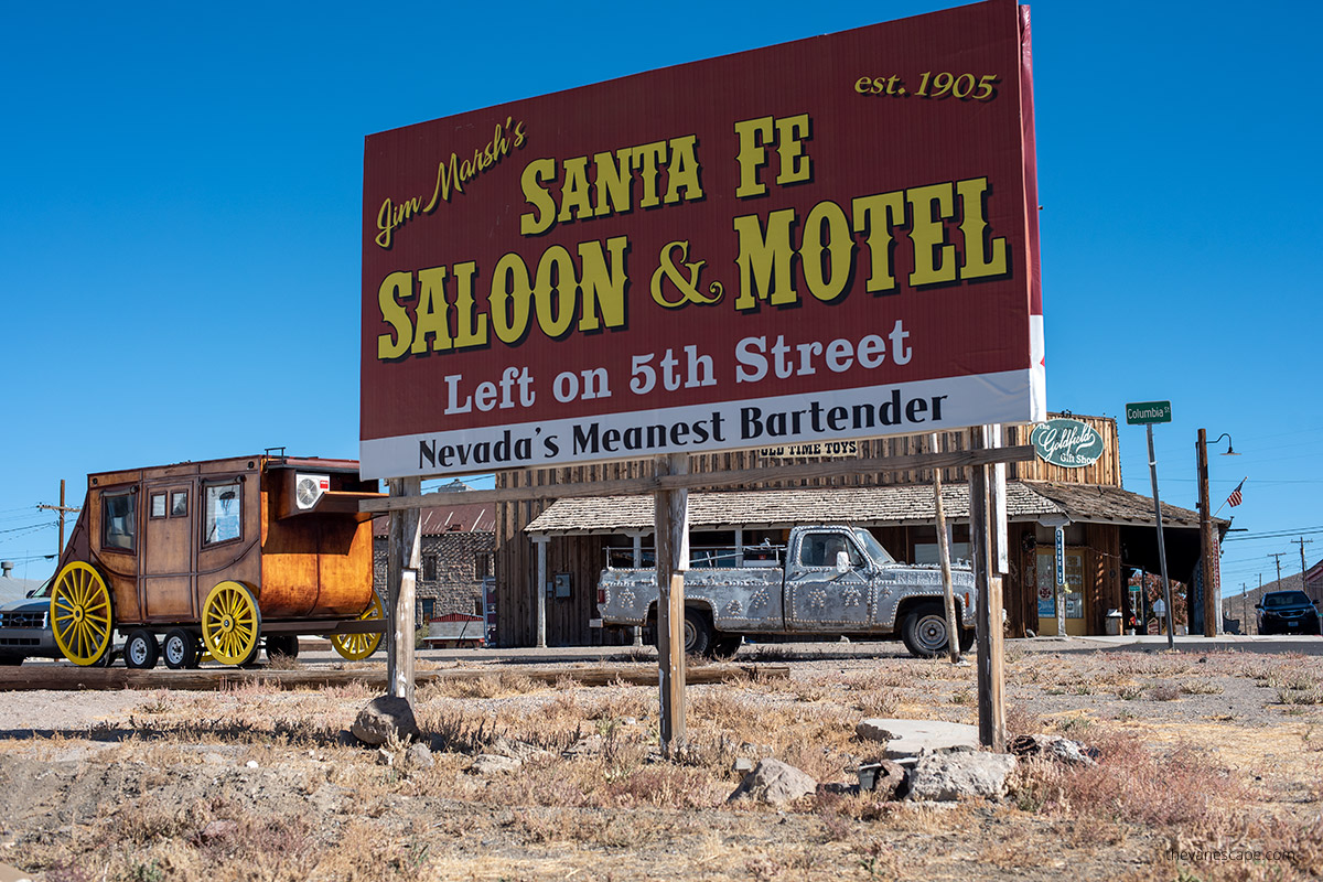 Santa Fe Saloon and Motel in Goldfield