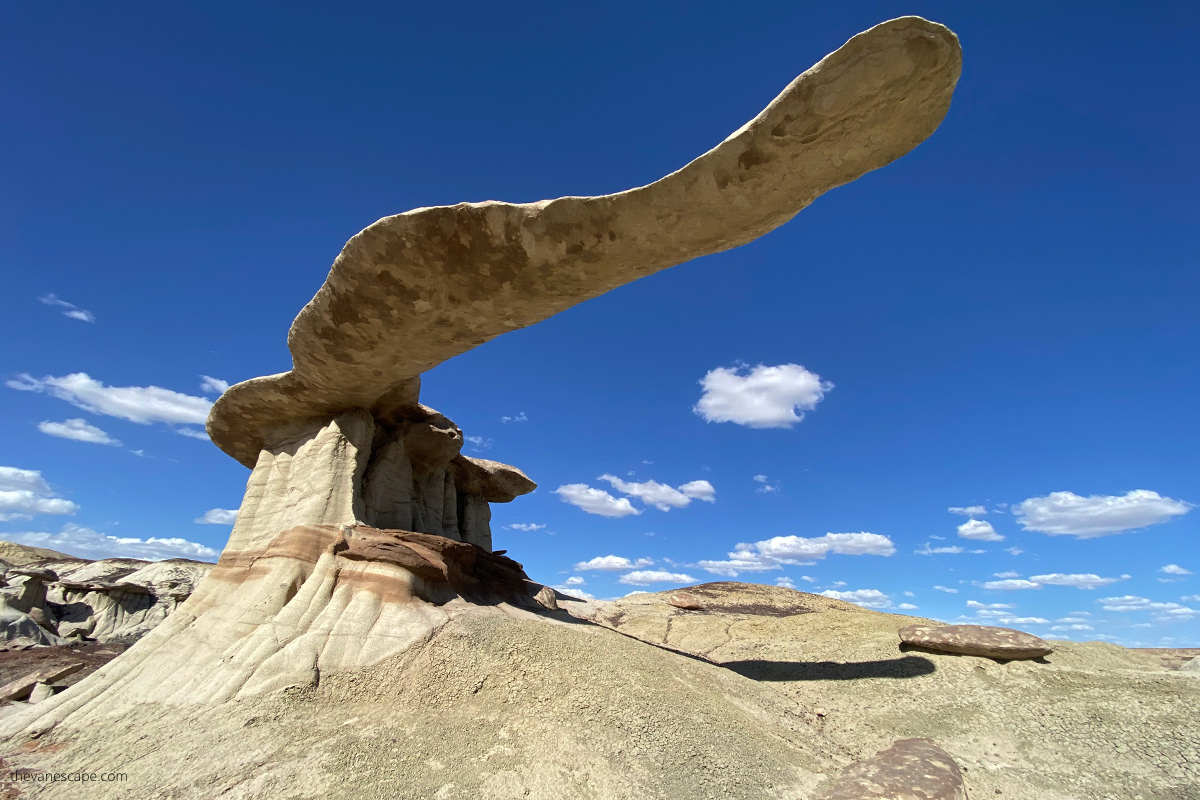 King of Wings in New Mexico hoodoo formation
