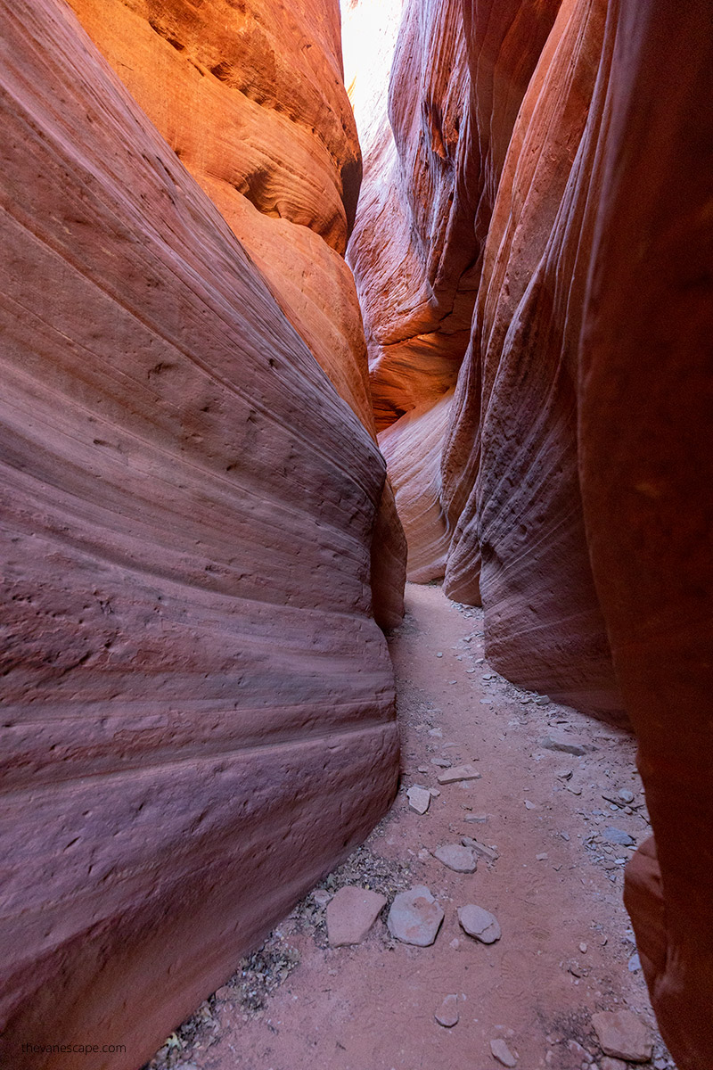 slot canyon near Kanab - Peekaboo Canyon with it's red and orange walls