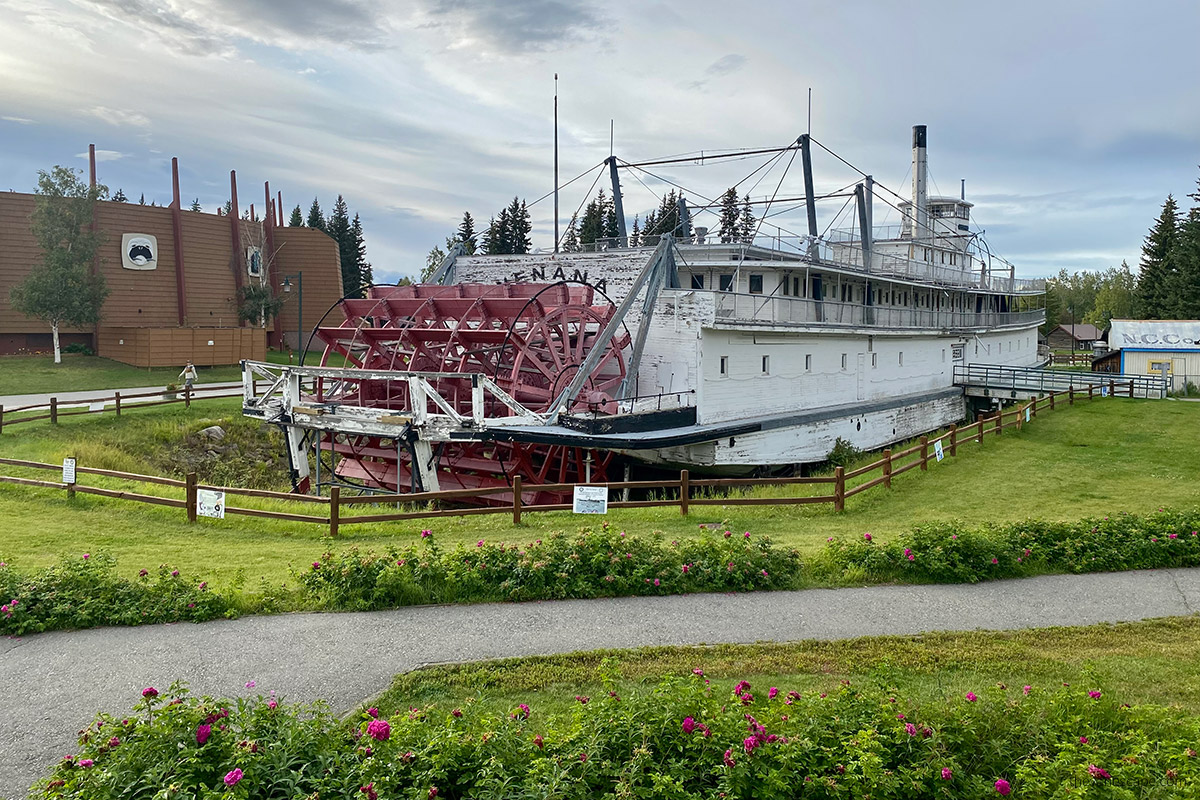 the steamer SS Nenana in Pioneer Park Fairbanks