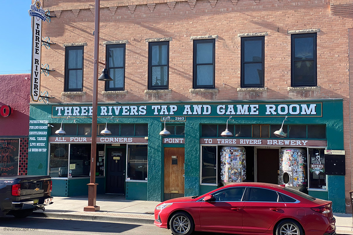 Three Rivers Tap building in Farmington